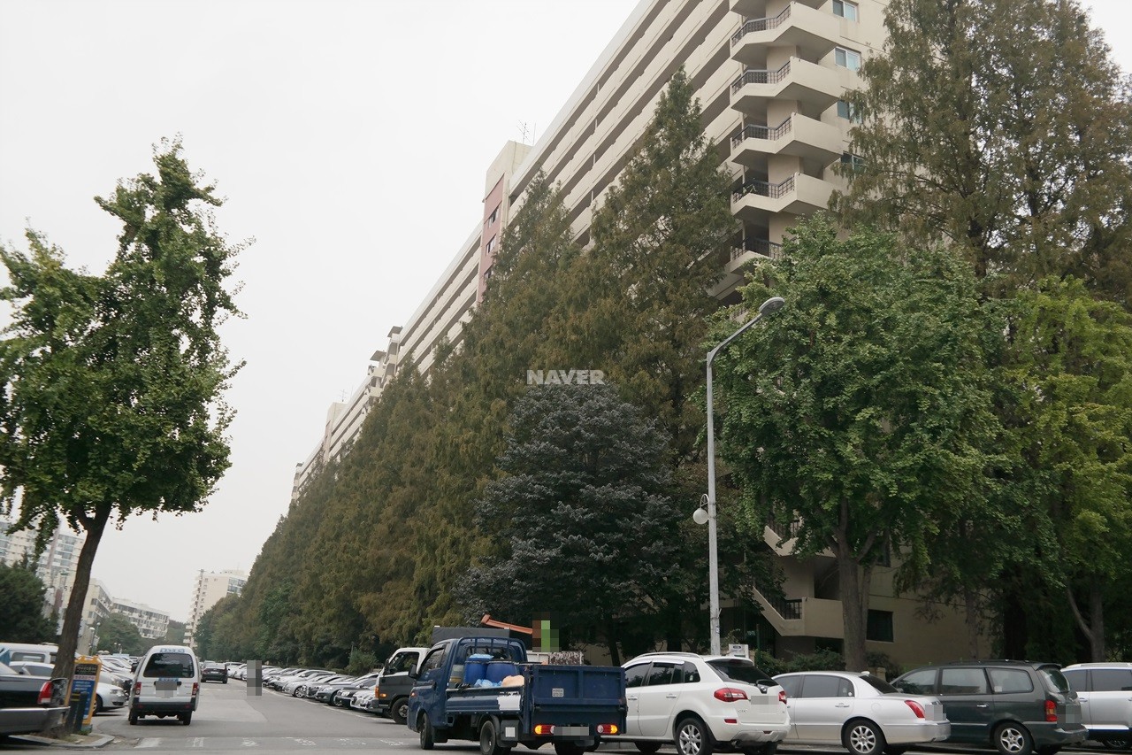 Building entrance with signage