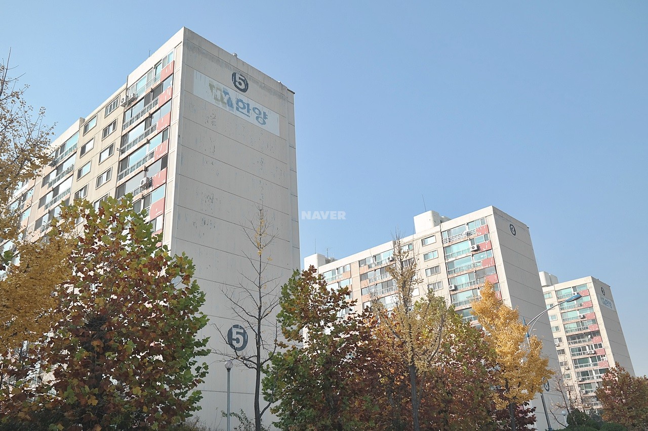 Building entrance with signage
