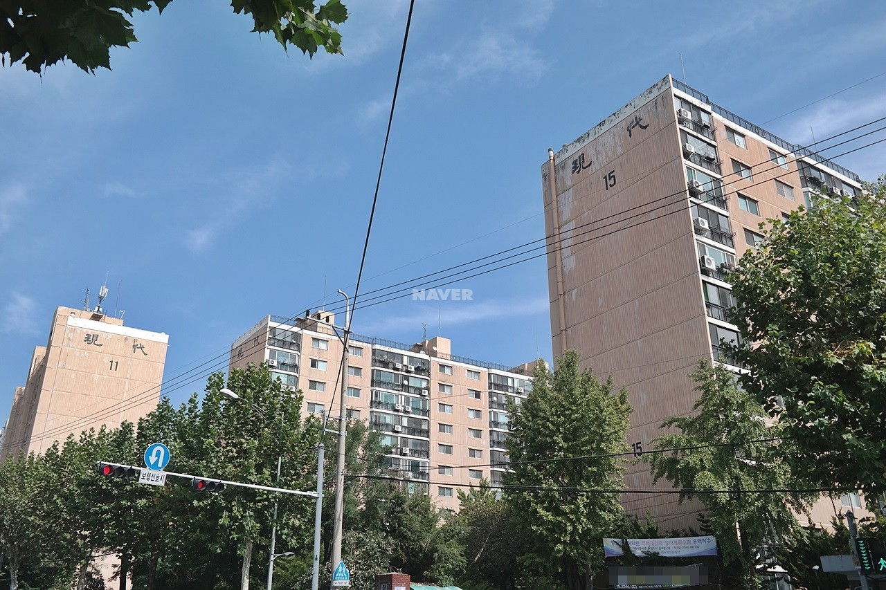 Building entrance with signage