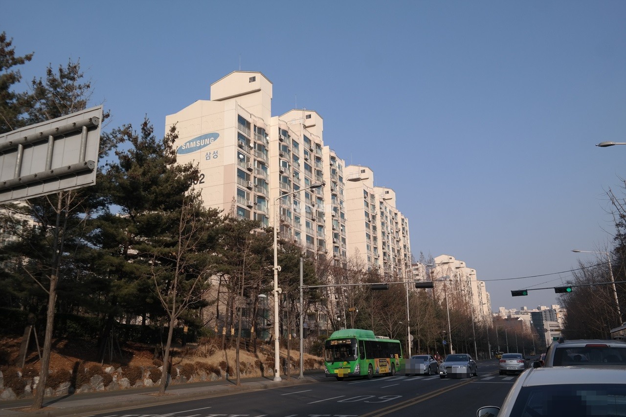 Building entrance with signage