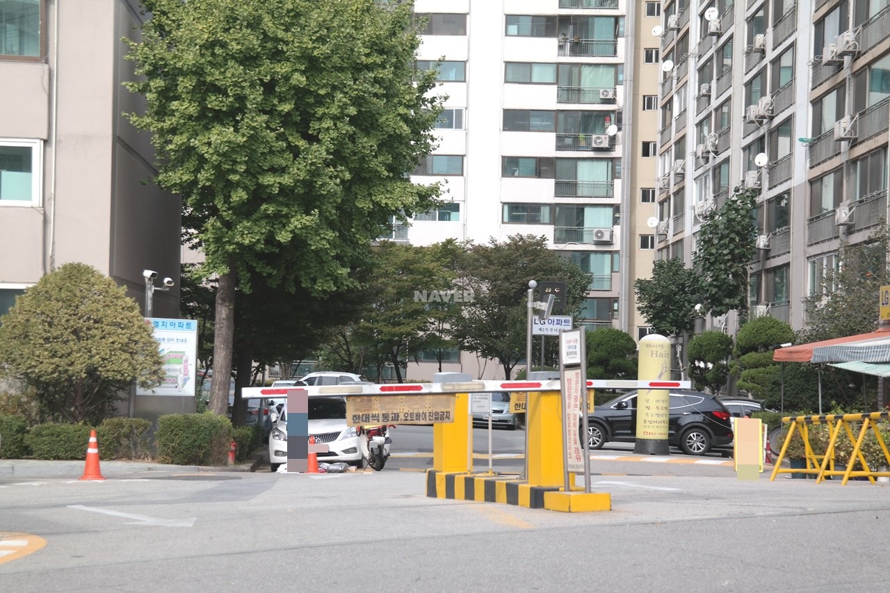 Building entrance with signage