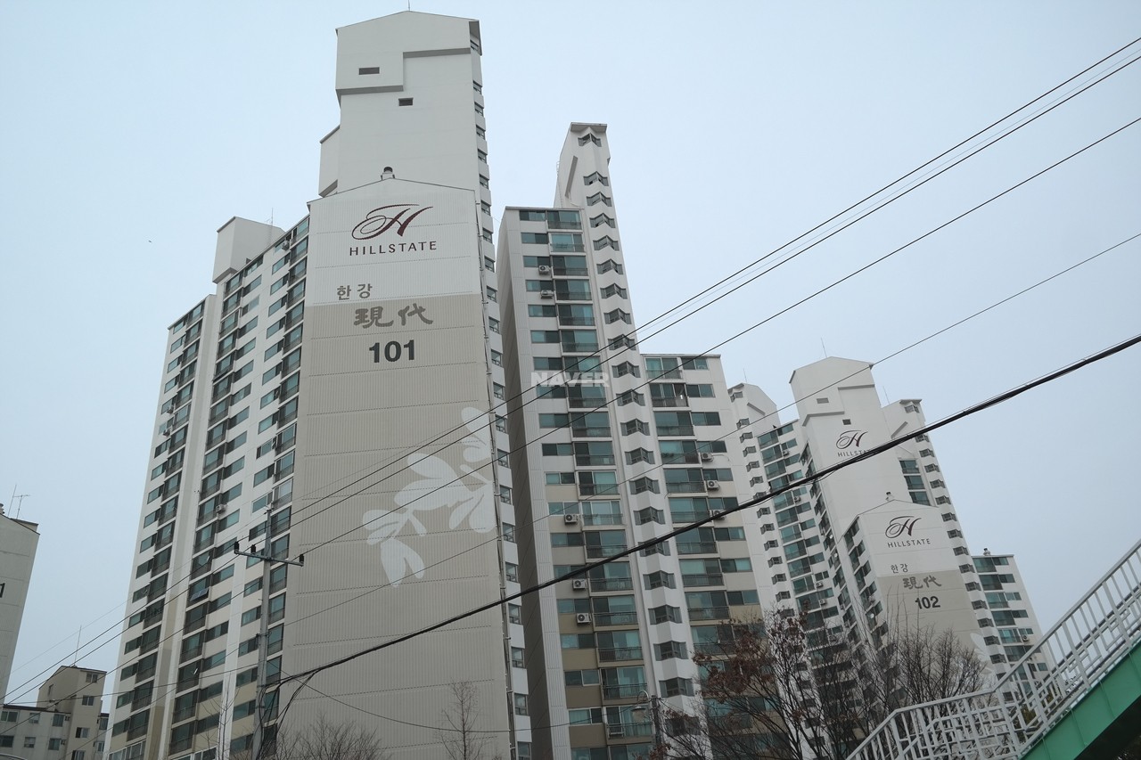 Building entrance with signage