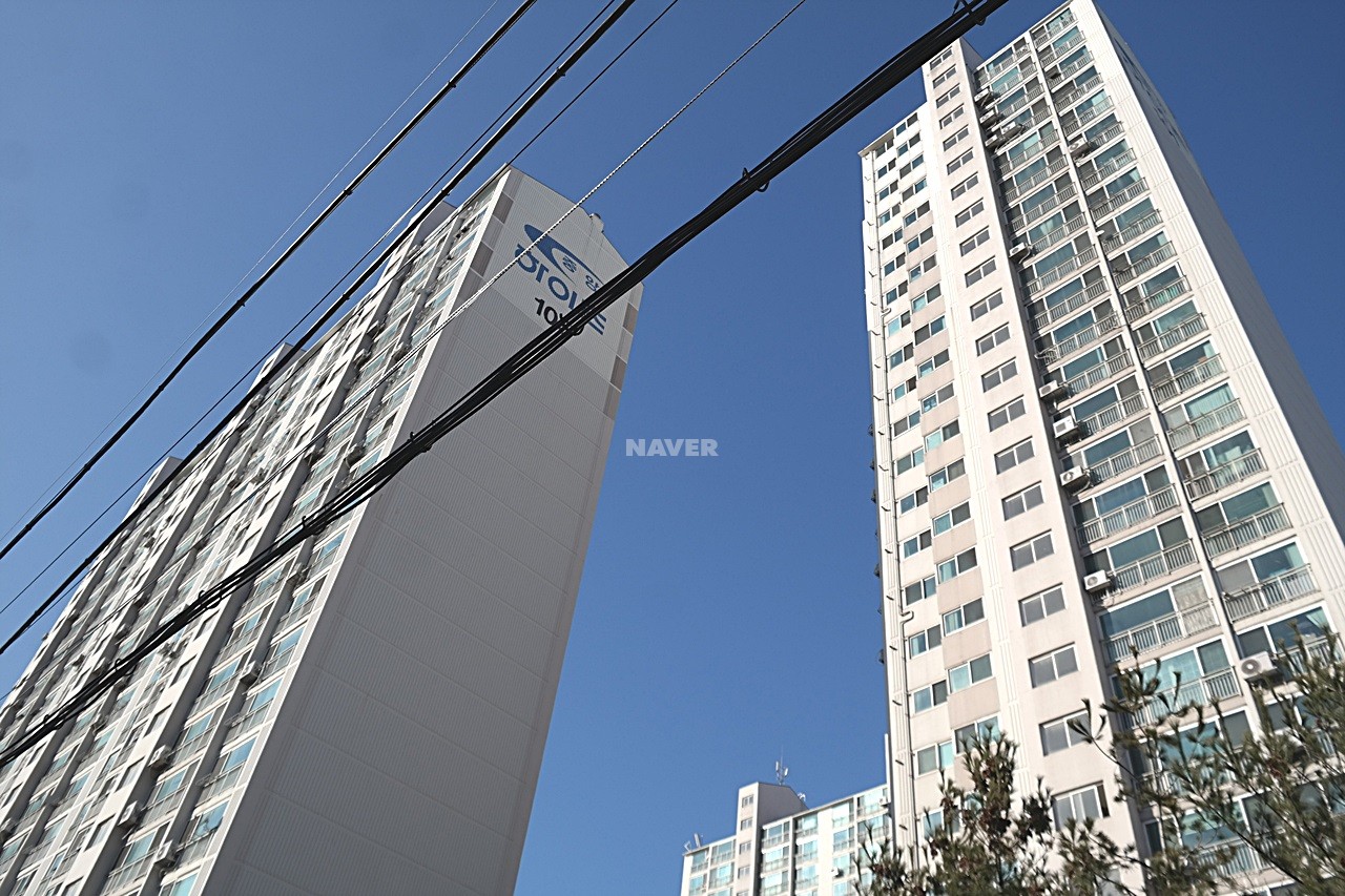Building entrance with signage