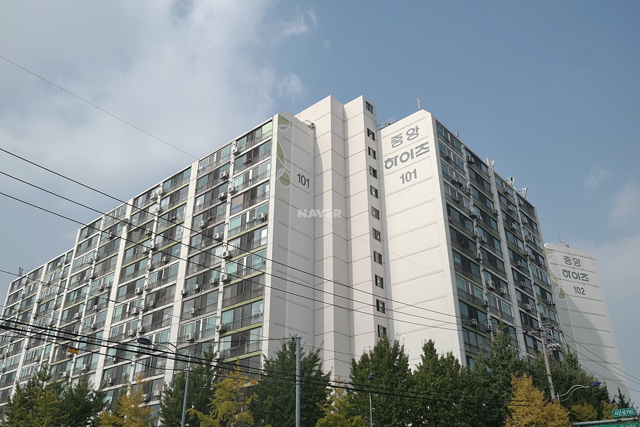 Building entrance with signage