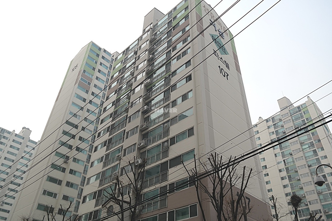 Building entrance with signage