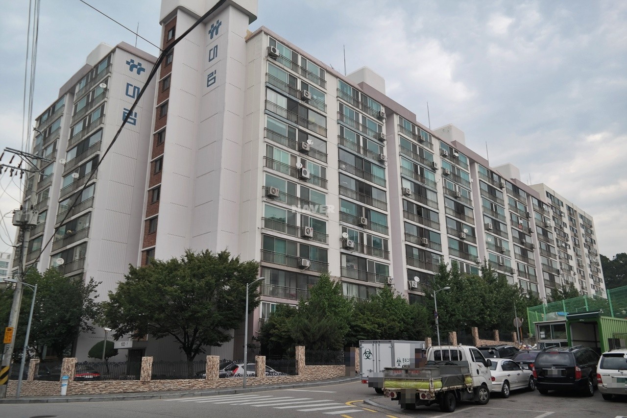 Building entrance with signage