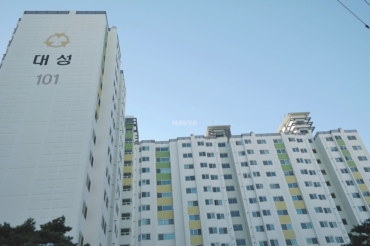 Building entrance with signage