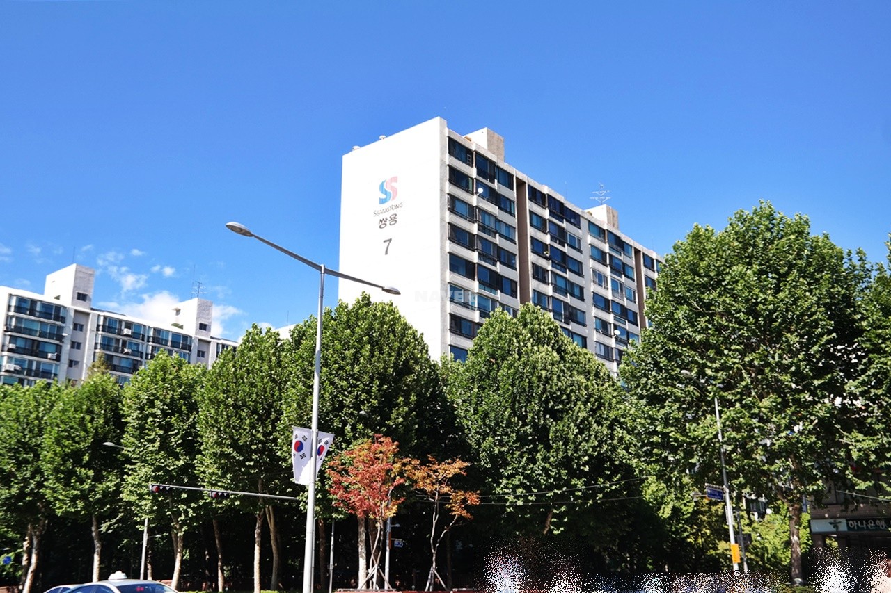 Building entrance with signage
