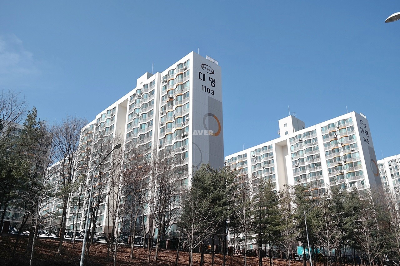 Building entrance with signage