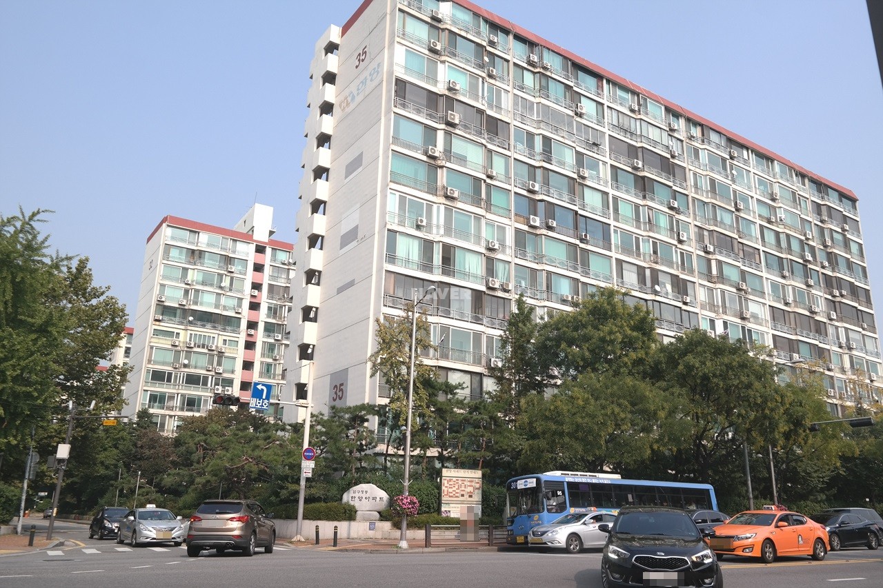 Building entrance with signage