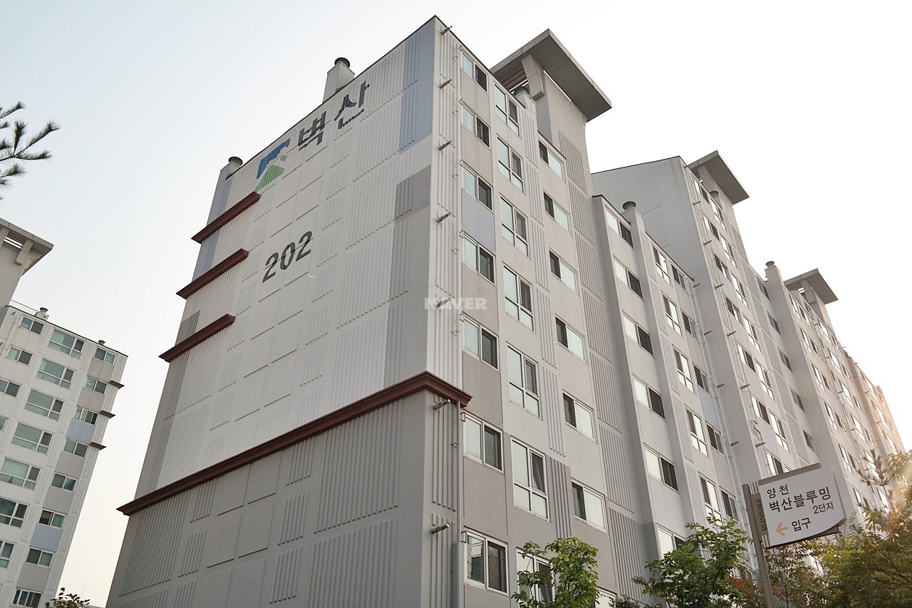 Building entrance with signage