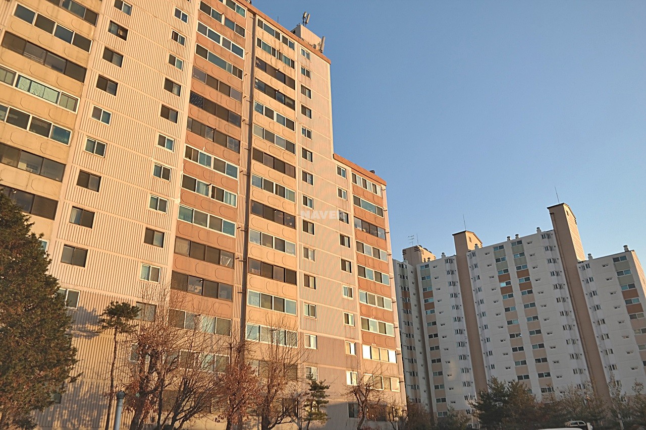 Building entrance with signage