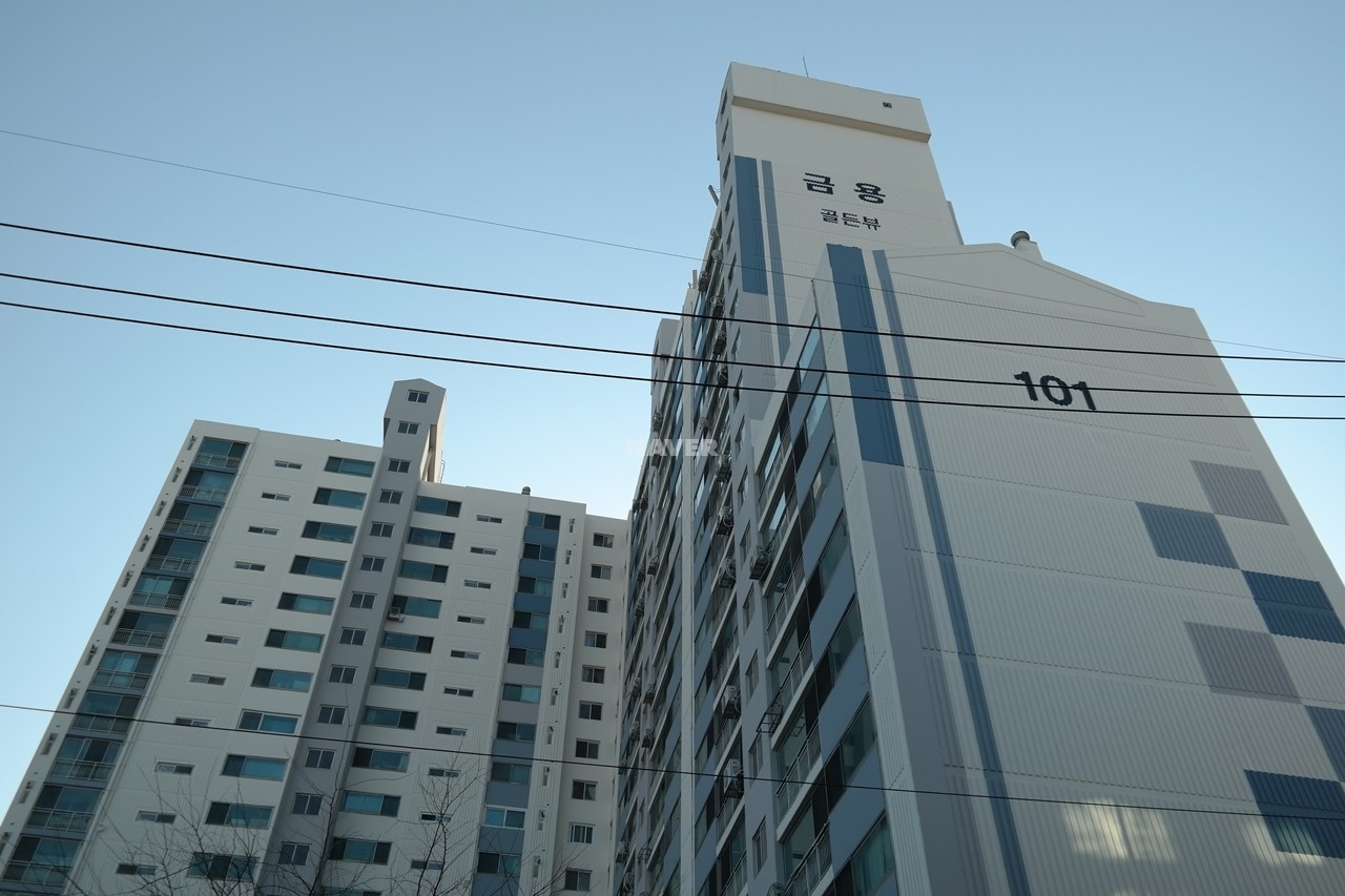 Building entrance with signage