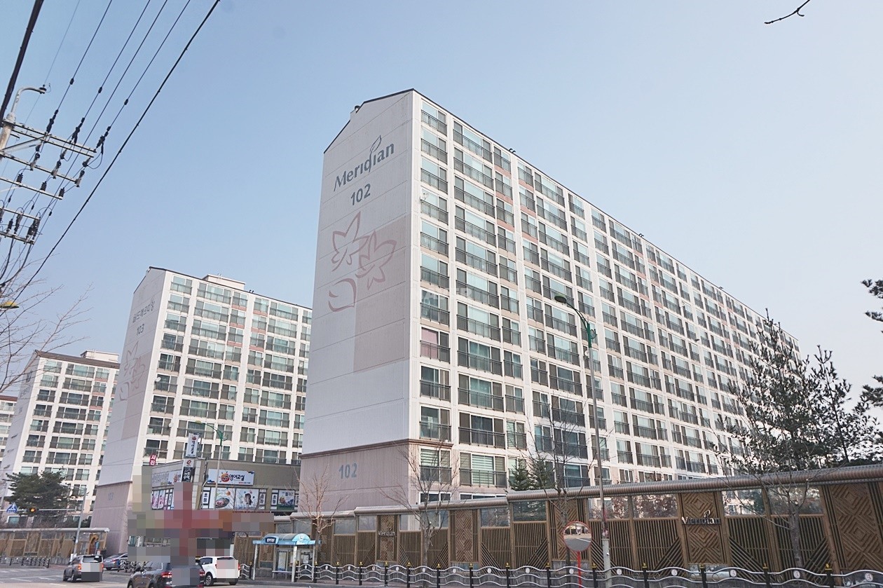 Building entrance with signage