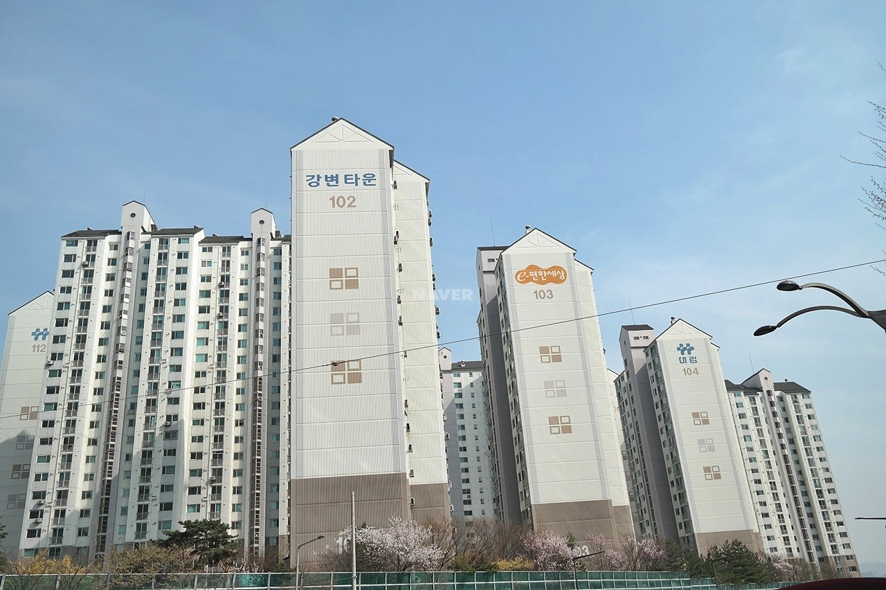 Building entrance with signage
