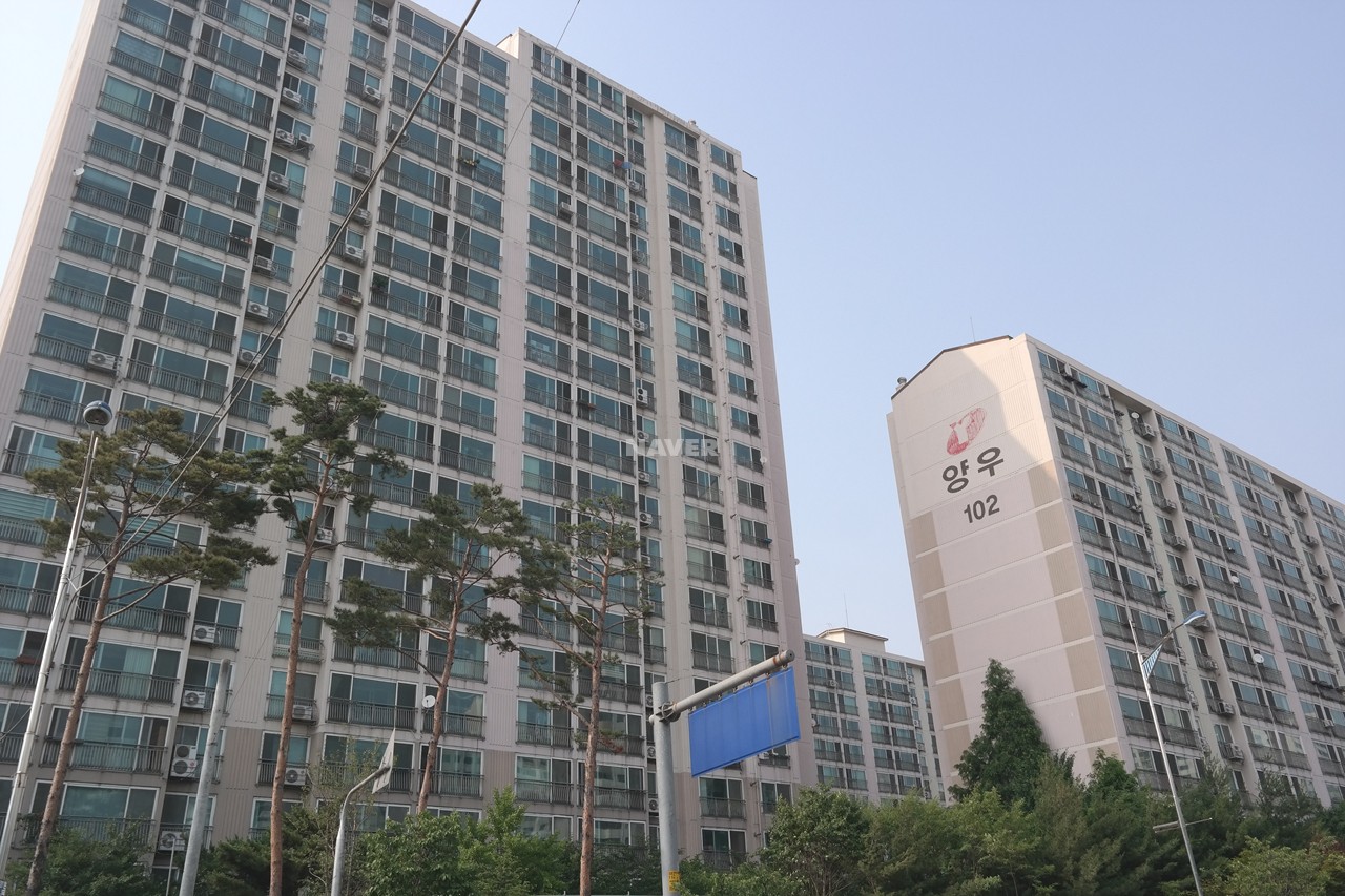 Building entrance with signage