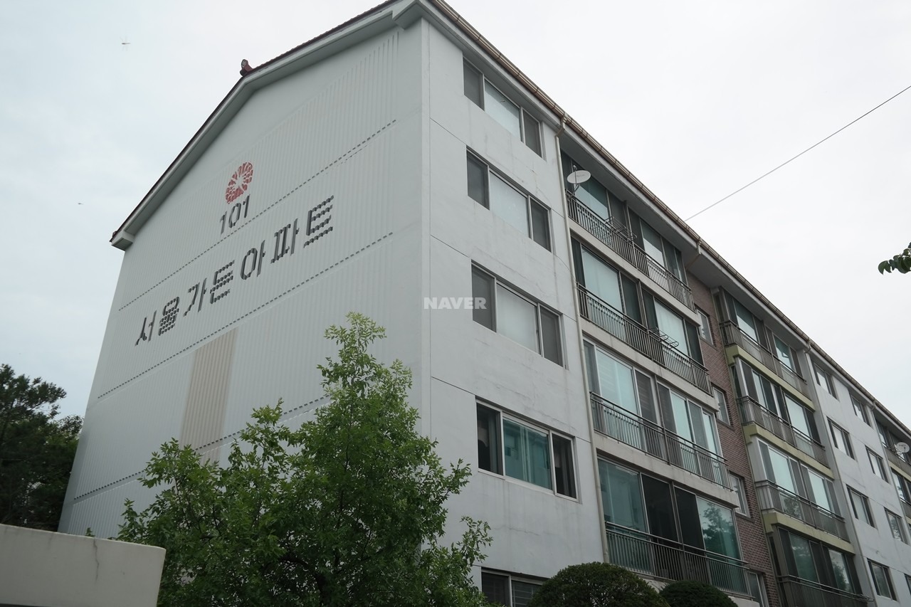 Building entrance with signage