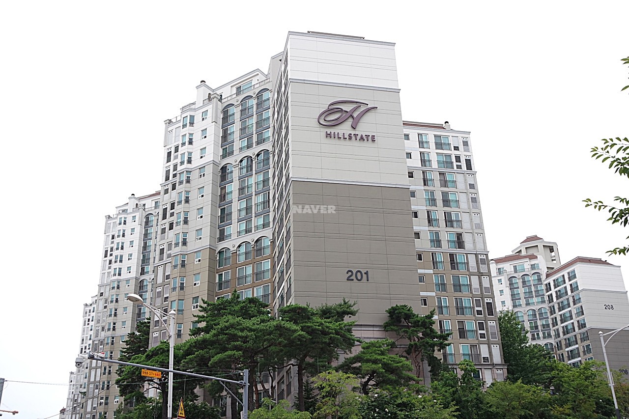 Building entrance with signage