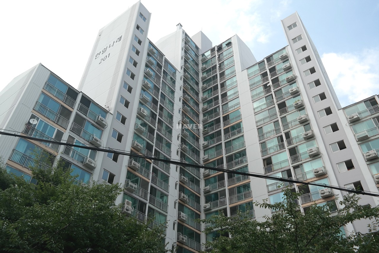 Building entrance with signage