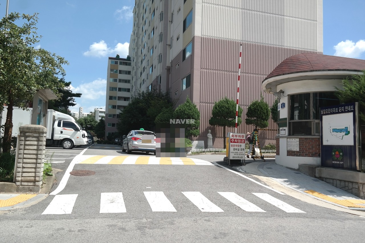 Building entrance with signage