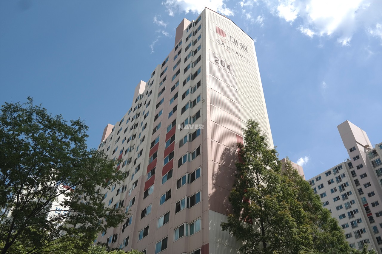 Building entrance with signage