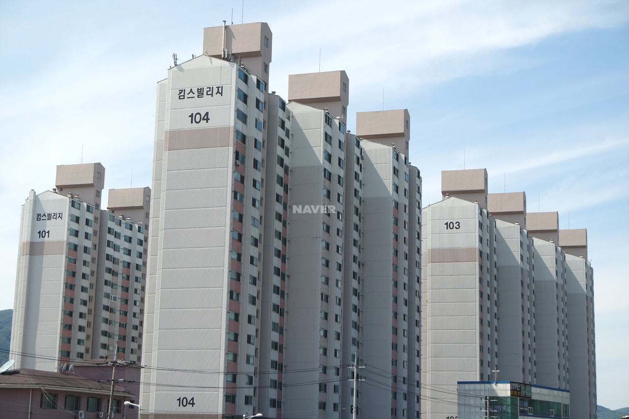 Building entrance with signage