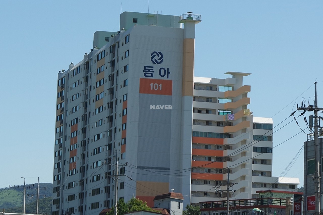 Building entrance with signage
