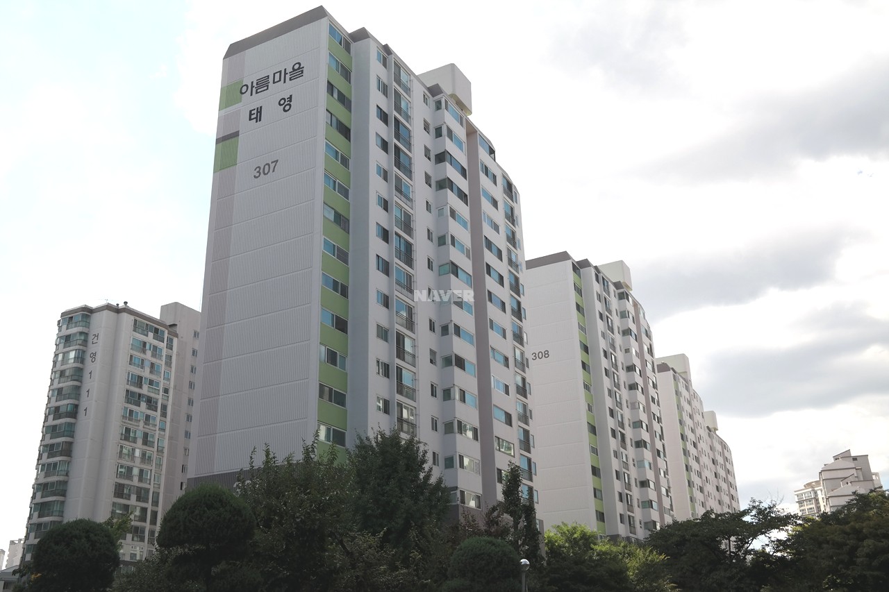 Building entrance with signage