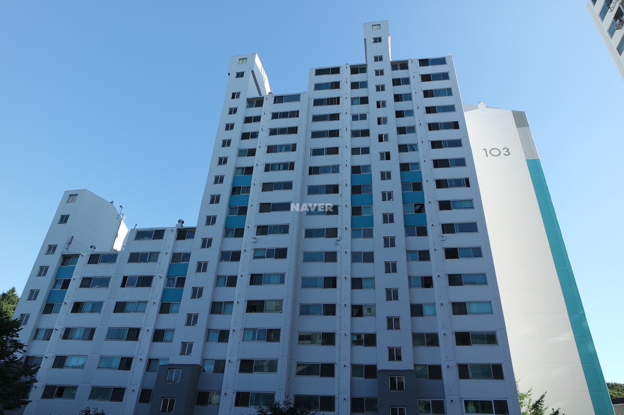 Building entrance with signage