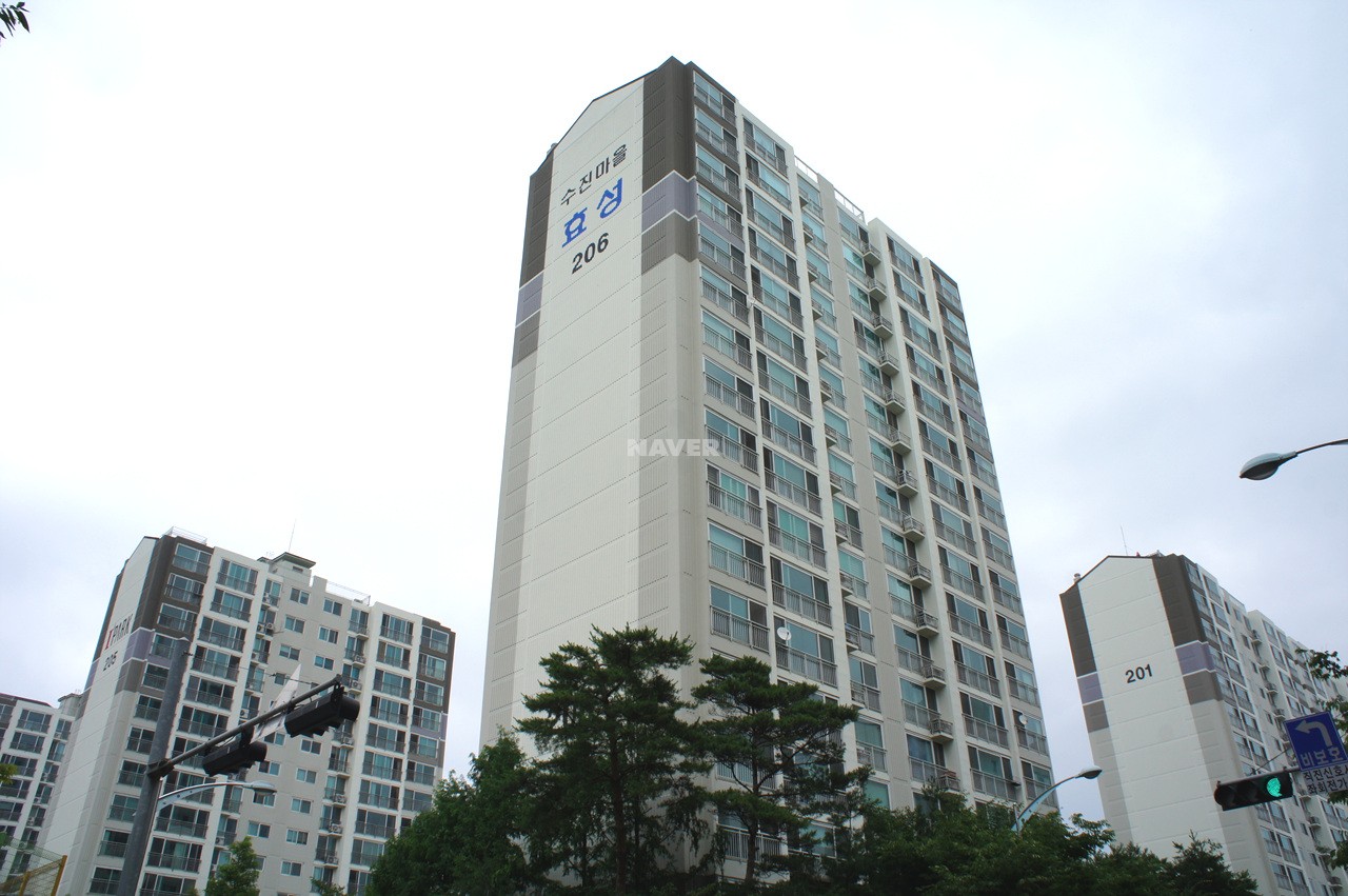 Building entrance with signage