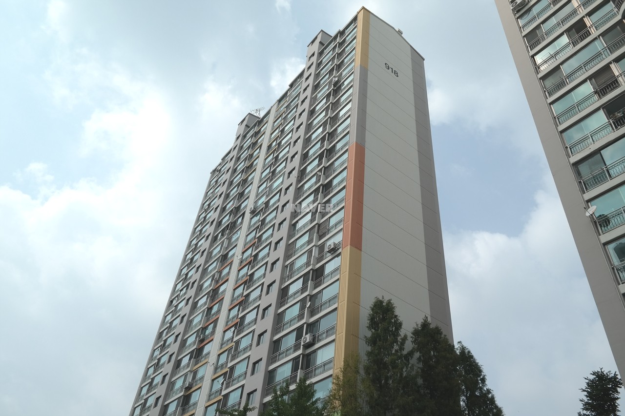 Building entrance with signage