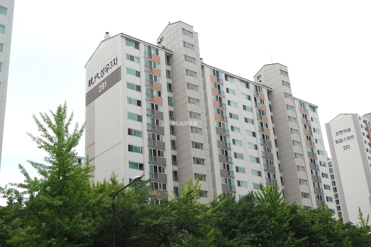 Building entrance with signage