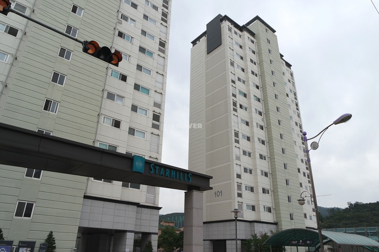 Building entrance with signage