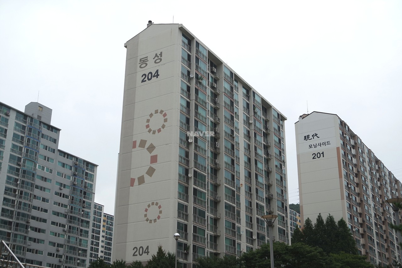 Building entrance with signage