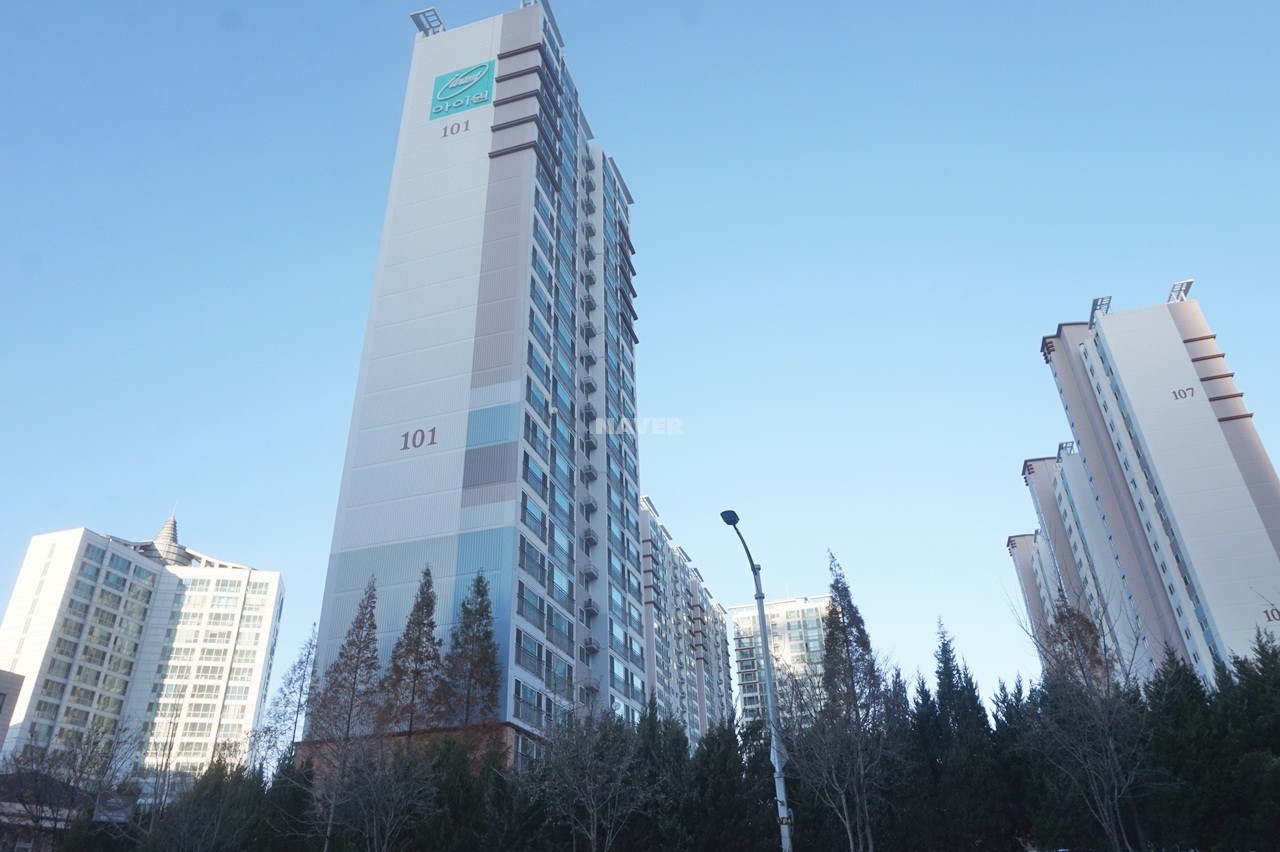 Building entrance with signage