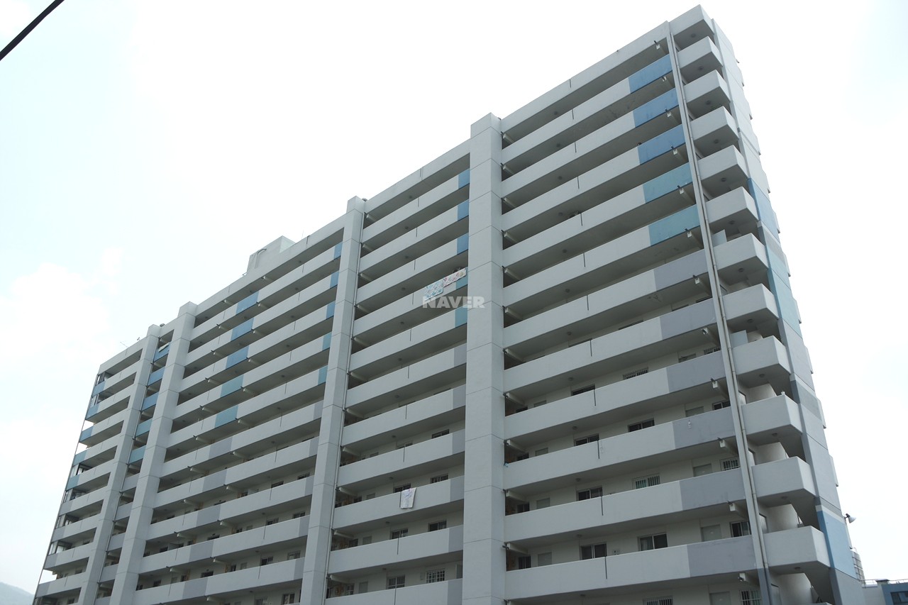 Building entrance with signage