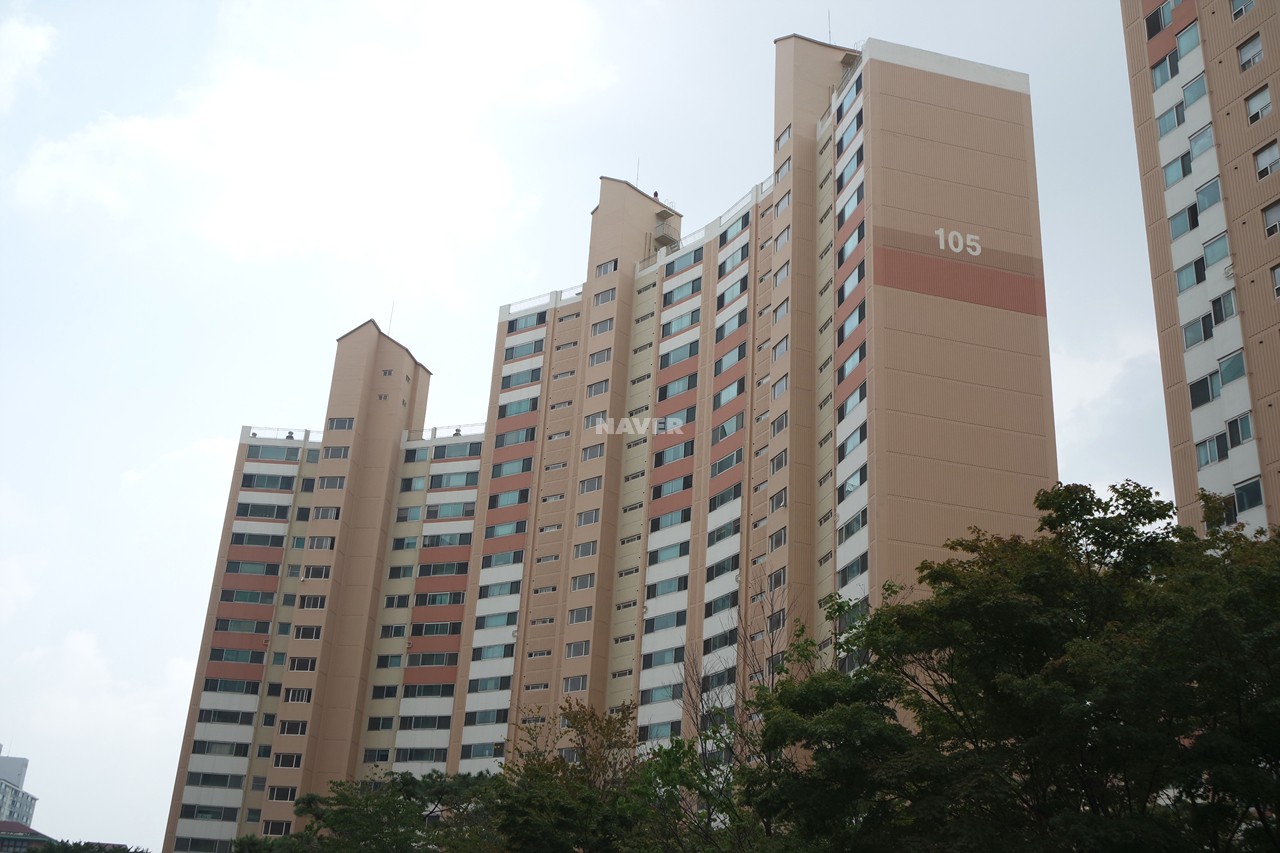 Building entrance with signage