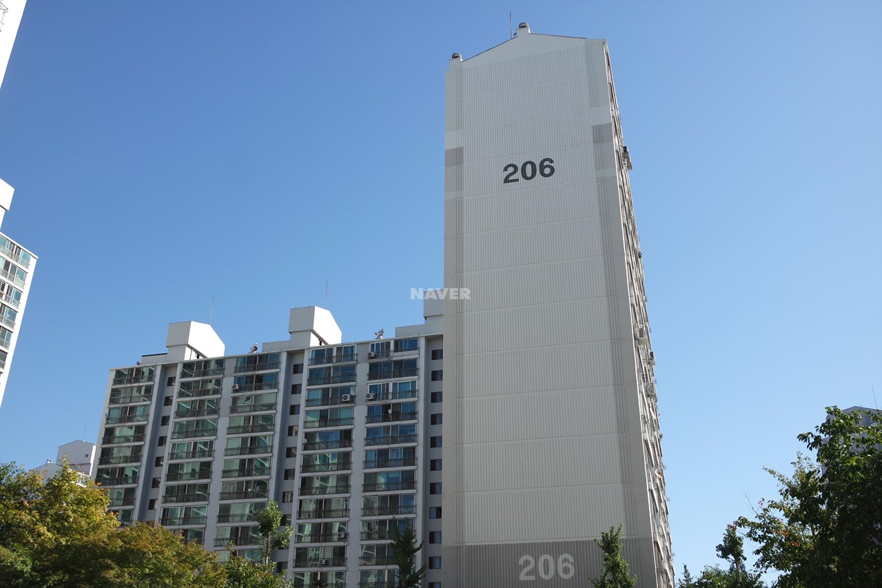 Building entrance with signage