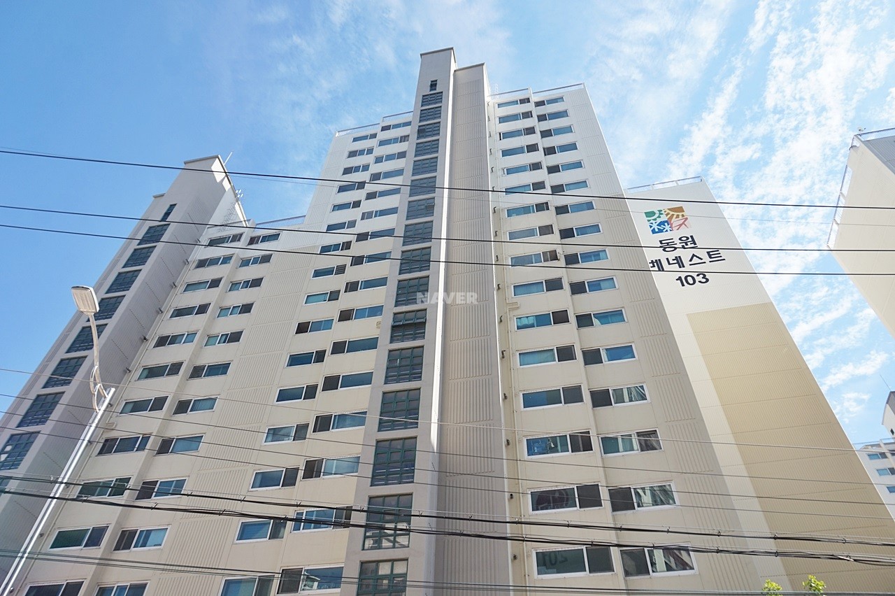 Building entrance with signage