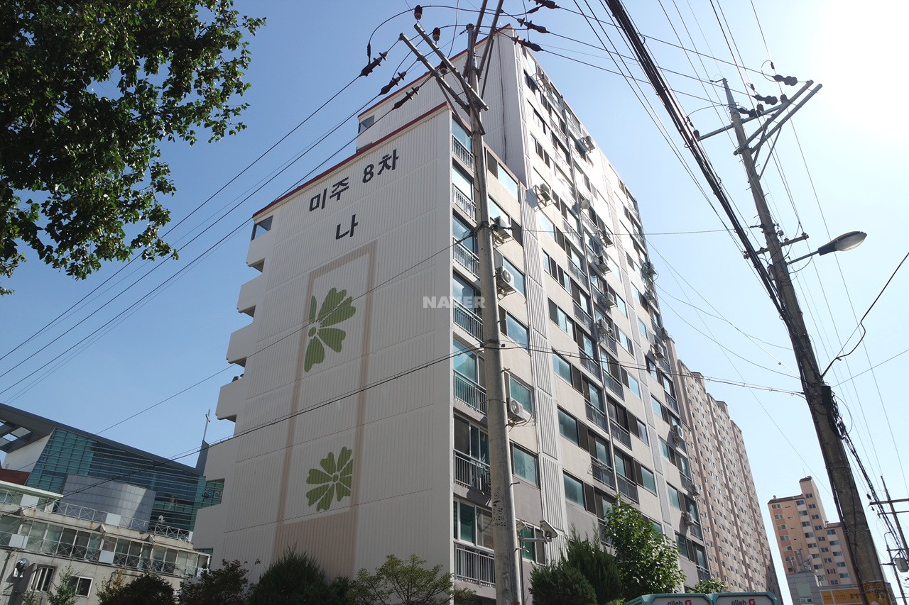 Building entrance with signage