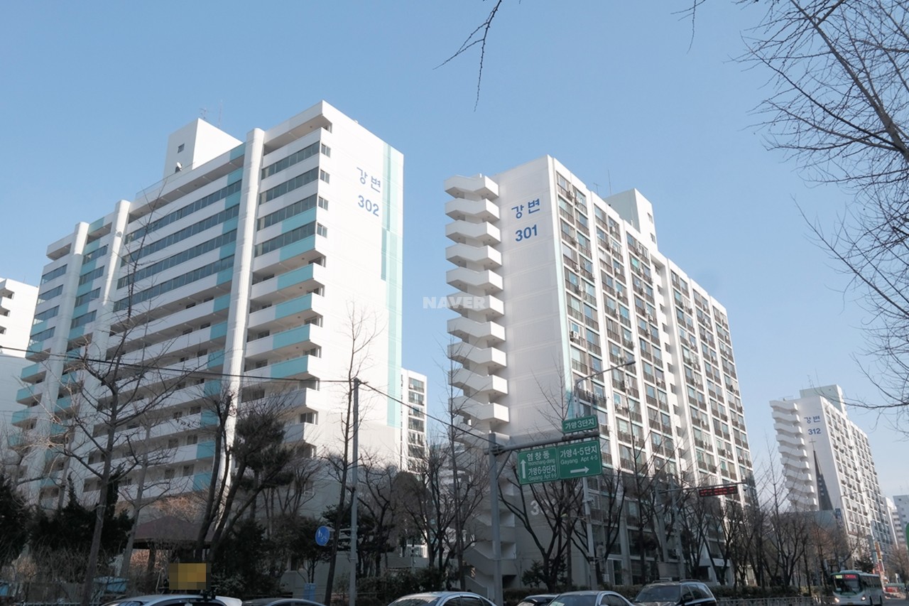 Building entrance with signage