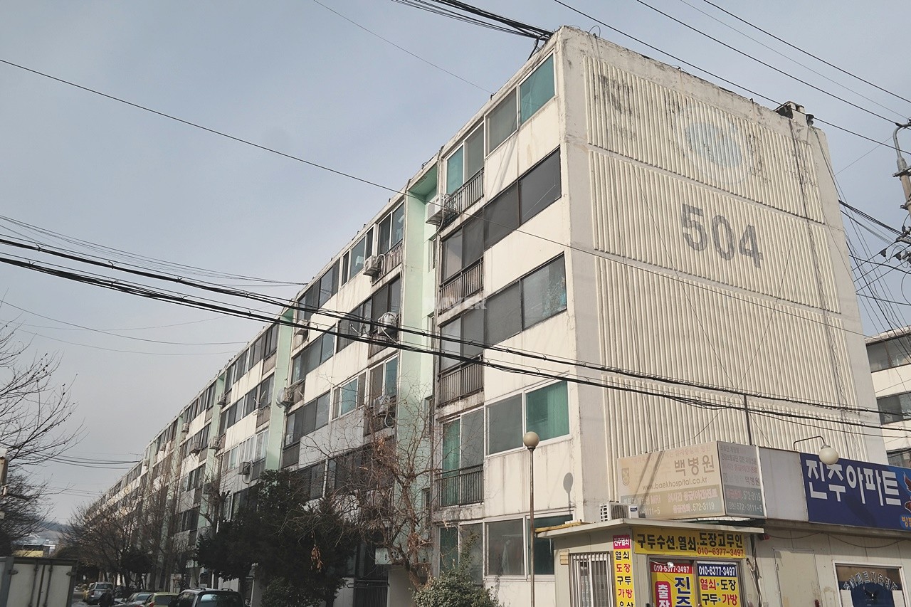 Building entrance with signage