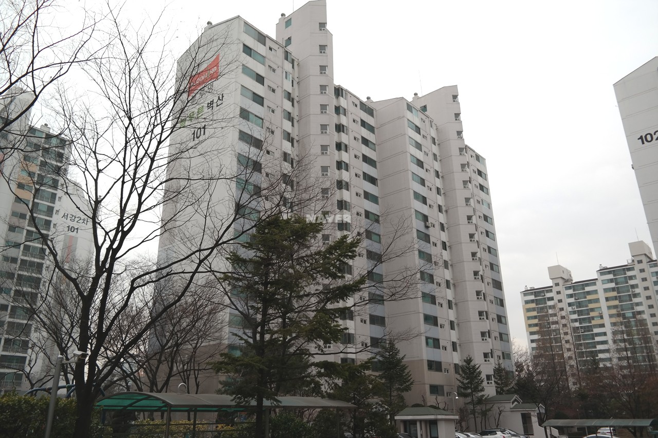 Building entrance with signage