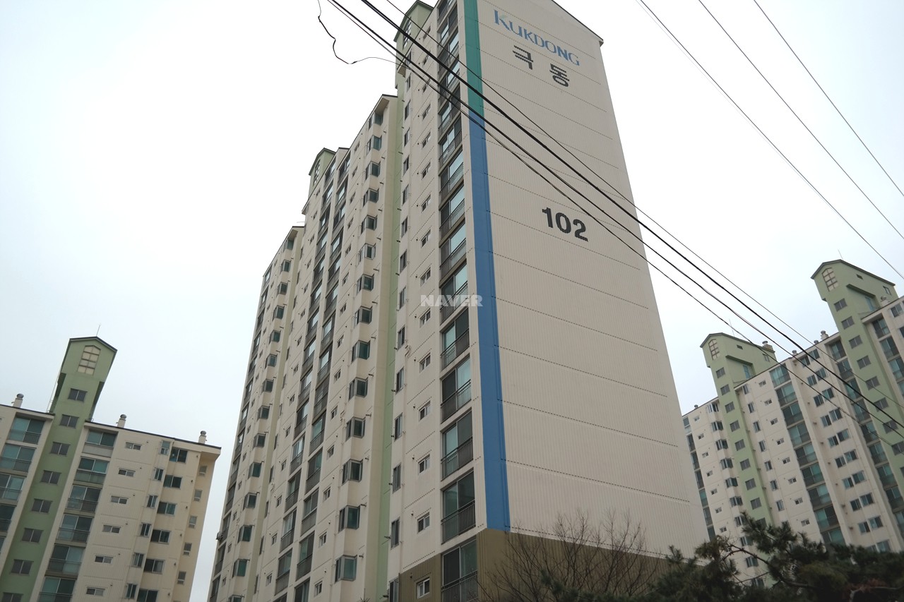 Building entrance with signage