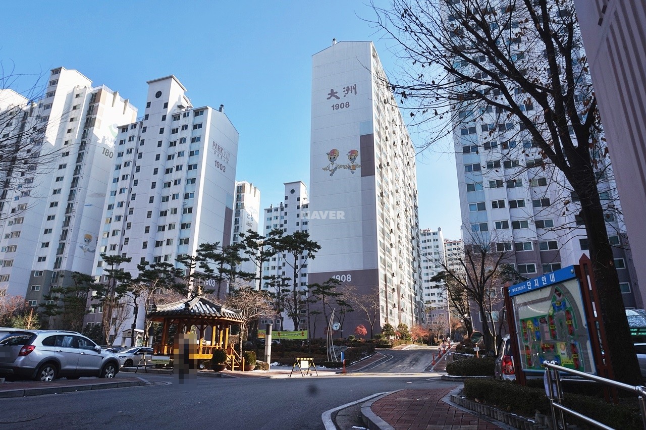 Building entrance with signage