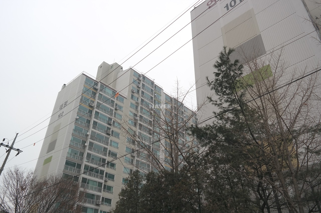 Building entrance with signage