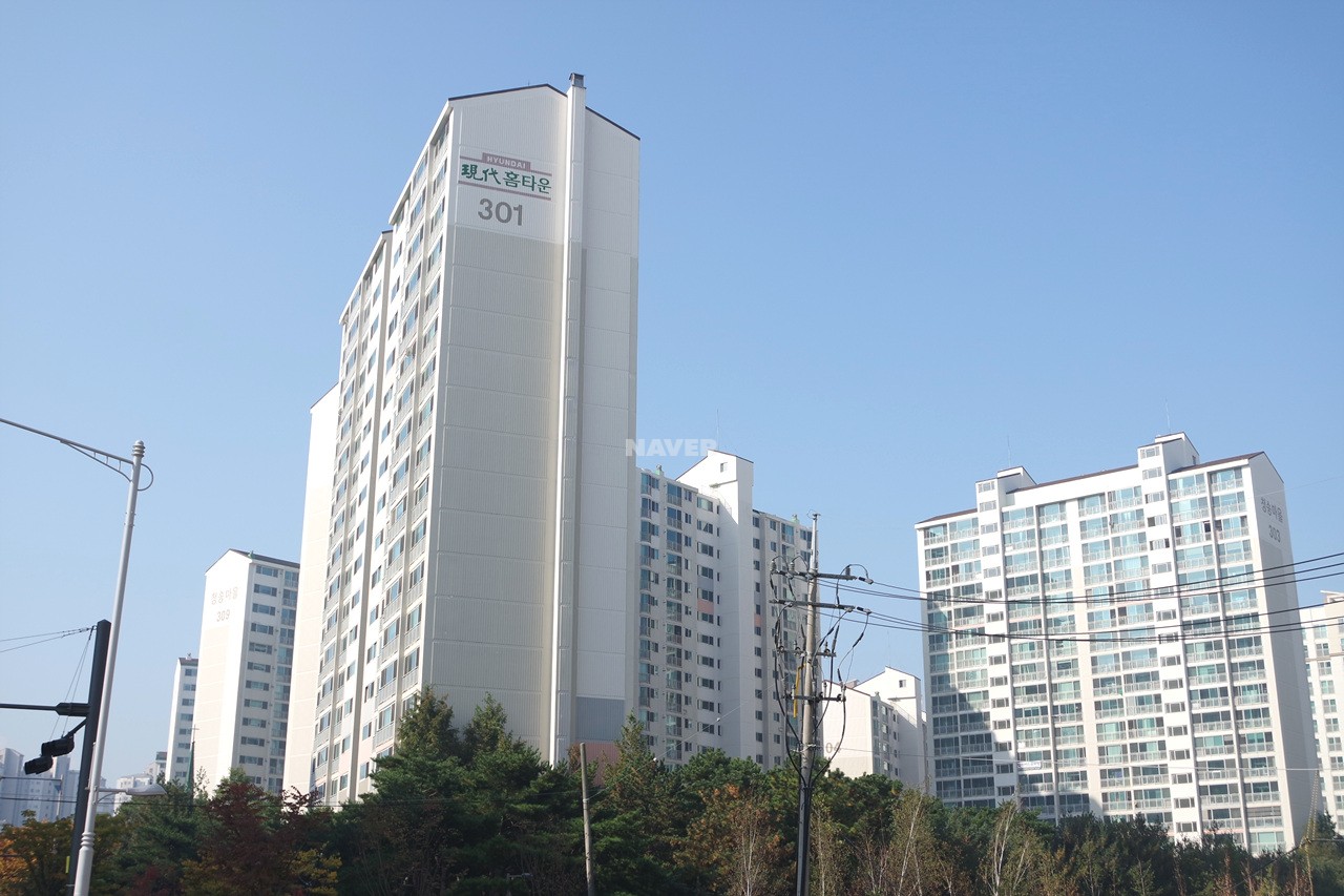 Building entrance with signage