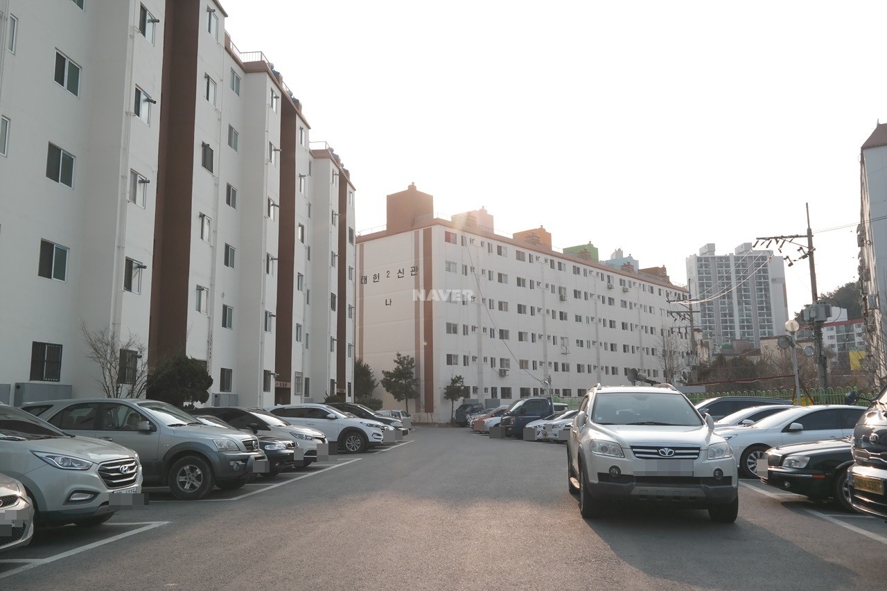 Building entrance with signage