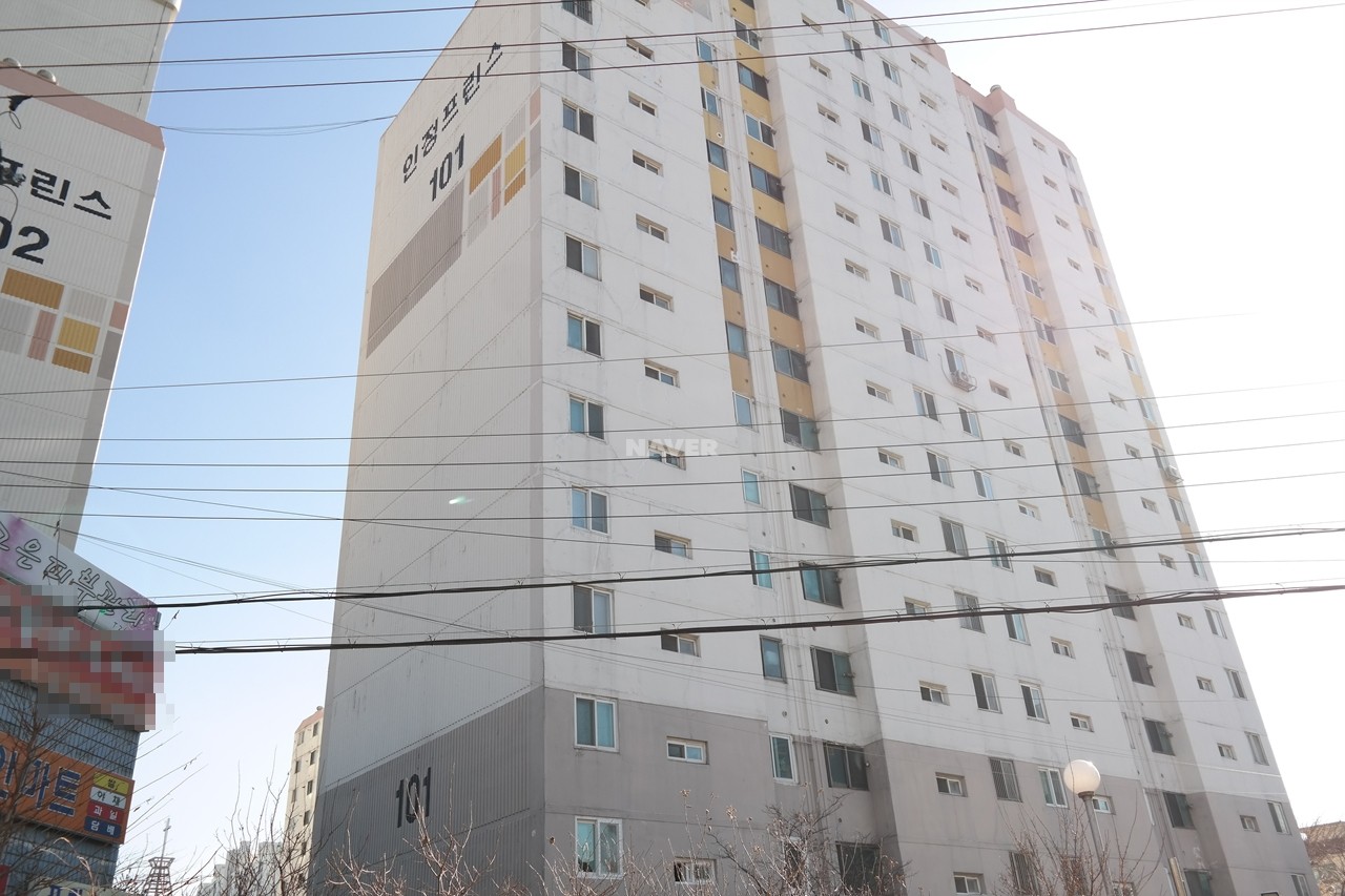 Building entrance with signage