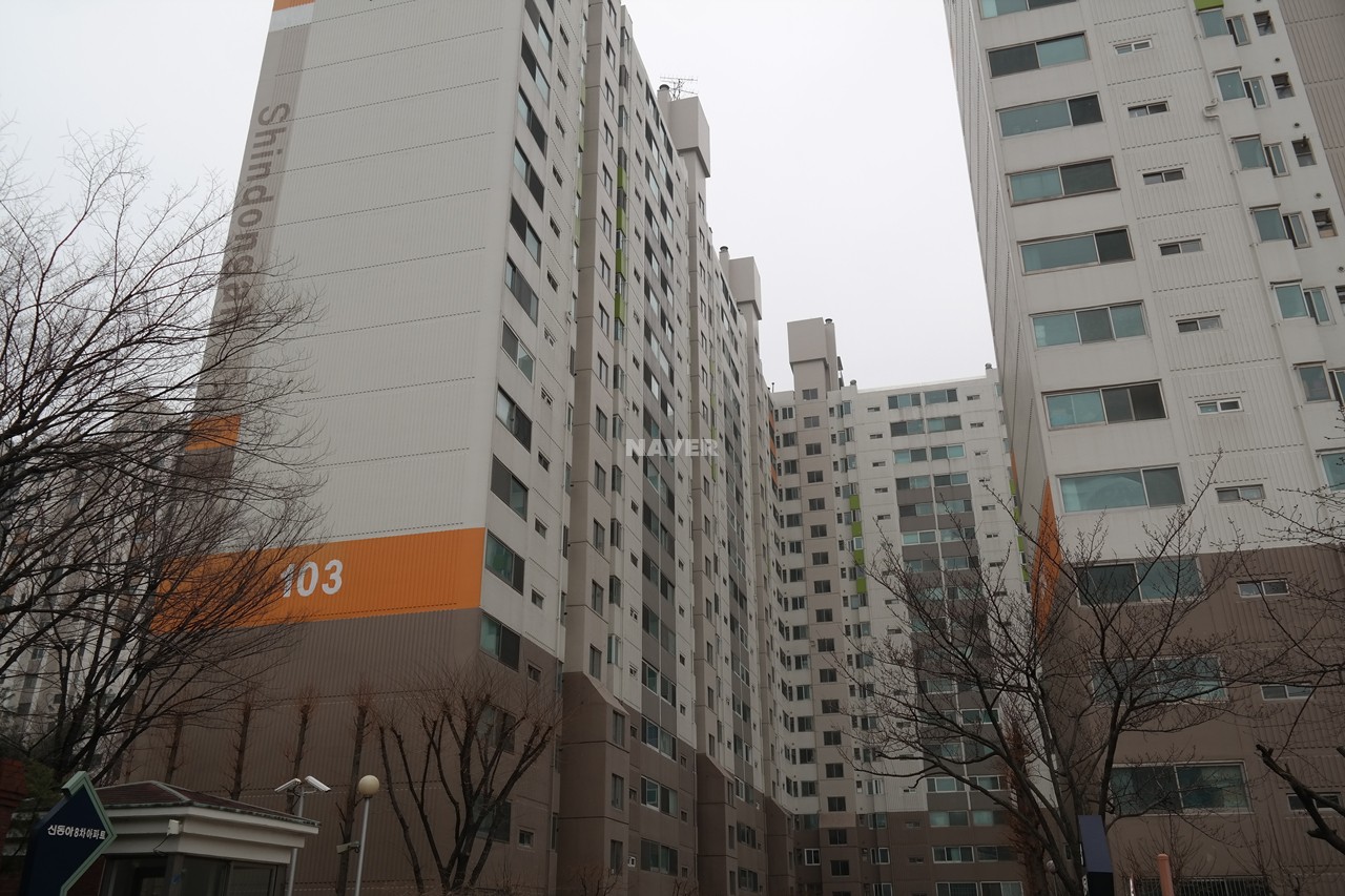 Building entrance with signage